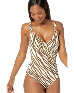 Deals 🛒 MICHAEL Michael Kors Diagonal Belt Print Logo Ring Surplus One-Piece | Swimwear ✔️ -Outlet Michael Kors Store 81JIa7ehI1L. AC SR736920