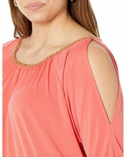Best deal 😍 MICHAEL Michael Kors Plus Size Chain Neck Cold-Shoulder Top | 👕 Shirts & Tops 🔥 -Outlet Michael Kors Store 81JWta8t7uL. AC SR736920