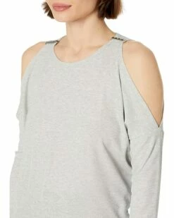 Hot Sale 🔔 MICHAEL Michael Kors Petite Shine Stud Cold-Shoulder Top | 👚 Shirts & Tops 😀 -Outlet Michael Kors Store 81LaYGUfMqL. AC SR736920