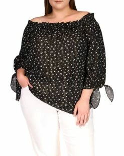 Promo 👍 MICHAEL Michael Kors Plus Size Off Shoulder Top | 👚 Shirts & Tops 🧨