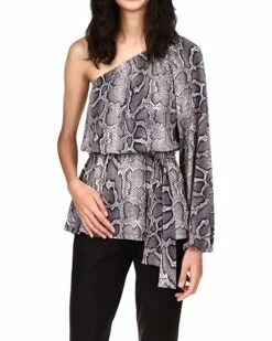 Best Pirce 👍 MICHAEL Michael Kors Snake One Shoulder Tunic | 👚 Shirts & Tops 😍
