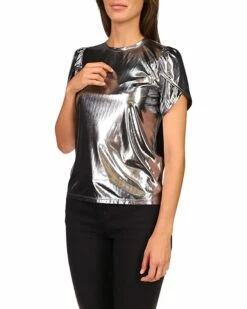 Promo 🔔 MICHAEL Michael Kors Foil Jersey Petal Sleeve Top | 👚 Shirts & Tops 🧨