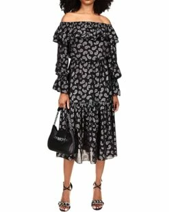 Flash Sale 🎁 MICHAEL Michael Kors Paisley Off Shoulder Top | 👗 Dresses 😉