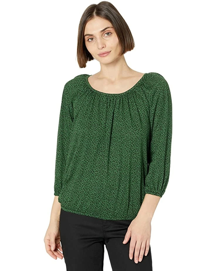 Promo 👏 MICHAEL Michael Kors Petite Vine Leaves Peasant Top | 👚 Shirts & Tops 🥰 1 Promo 👏 MICHAEL Michael Kors Petite Vine Leaves Peasant Top | 👚 Shirts & Tops 🥰