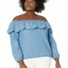Promo 🛒 MICHAEL Michael Kors Plus Size Tencel Ruffle Top | 👚 Shirts & Tops 🧨