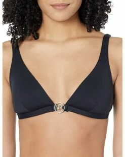 Outlet 👏 MICHAEL Michael Kors Essentials Solid Triangle 👙 Bikini Top | Swimwear 🛒 -Outlet Michael Kors Store 81ixS6DZRbL. AC SR736920