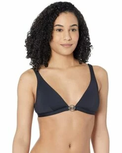 Outlet 👏 MICHAEL Michael Kors Essentials Solid Triangle 👙 Bikini Top | Swimwear 🛒