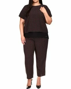 Flash Sale 💯 MICHAEL Michael Kors Plus Size Foulard Cutout Short Sleeve Top | 👚 Shirts & Tops 🛒