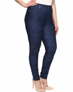 Buy 👏 MICHAEL Michael Kors Plus Size Denim Pull-On Leggings in Blue Indigo | 👖 Jeans 🌟 -Outlet Michael Kors Store 91 lKayVsxL. AC SR736920