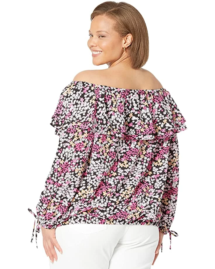 Outlet ๐งจ MICHAEL Michael Kors Plus Size Floral Ruffle Peasant Top | ๐ Shirts & Tops ๐ 2 Outlet ๐งจ MICHAEL Michael Kors Plus Size Floral Ruffle Peasant Top | ๐ Shirts & Tops ๐ - Image 2