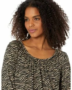Flash Sale ⌛ MICHAEL Michael Kors Tiger Peasant Top | 👚 Shirts & Tops 👏 -Outlet Michael Kors Store 91a996L1LwL. AC SR736920