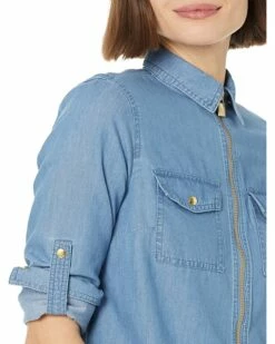 Deals 🔥 MICHAEL Michael Kors Petite Tencel 🐶 Dog Tag Top | 👚 Shirts & Tops 🌟 -Outlet Michael Kors Store 91df4A1 3UL. AC SR736920