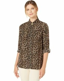 Best deal โค๏ธ MICHAEL Michael Kors Leopard ๐ถ Dog Tag | ๐ Shirts & Tops ๐ฏ