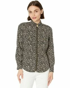 Best Sale ✨ MICHAEL Michael Kors Petite Floral Vine 🦮 Dog Tag Top | 👕 Shirts & Tops ✔️